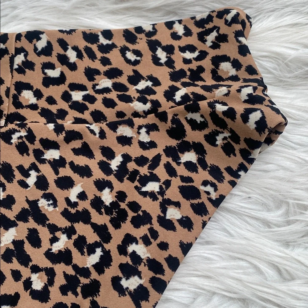 Aerie | High Cut Cheeky Leopard Print Bikini Bottoms